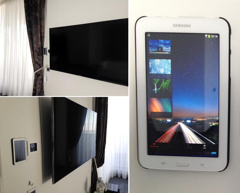 Android tablets as DMX touch panels for a penthouse terrace