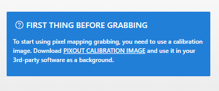 Calibration image note