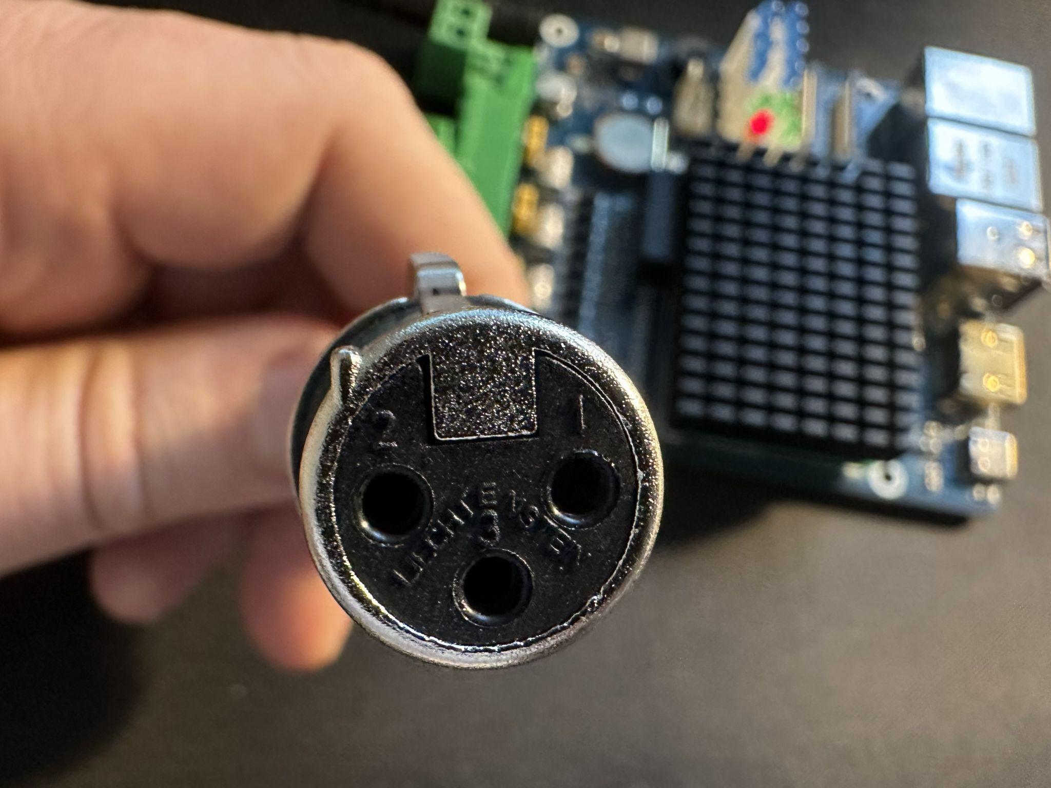 DMX XLR 3-pin connector