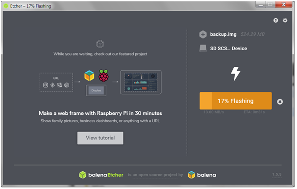 Etcher - Select drive