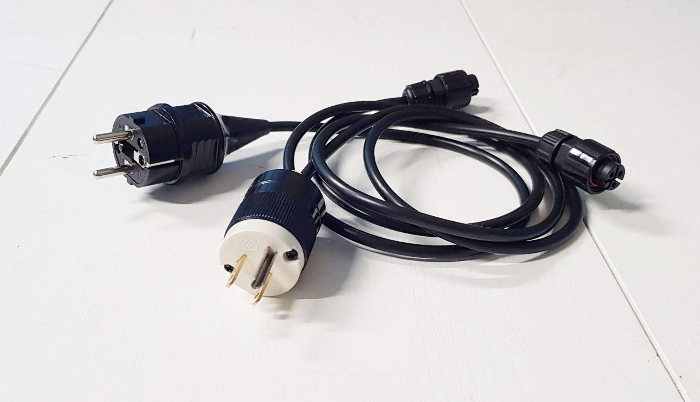 Extension cable with EU/US plug